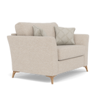 Chilton Loveseat - Cuddler Sofa Fabric — Light Feet / Barley Linen, gallery image 1