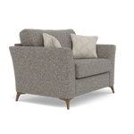 Chilton Loveseat - Cuddler Sofa Fabric — Smoke Feet / Barley Charcoal, gallery image 1
