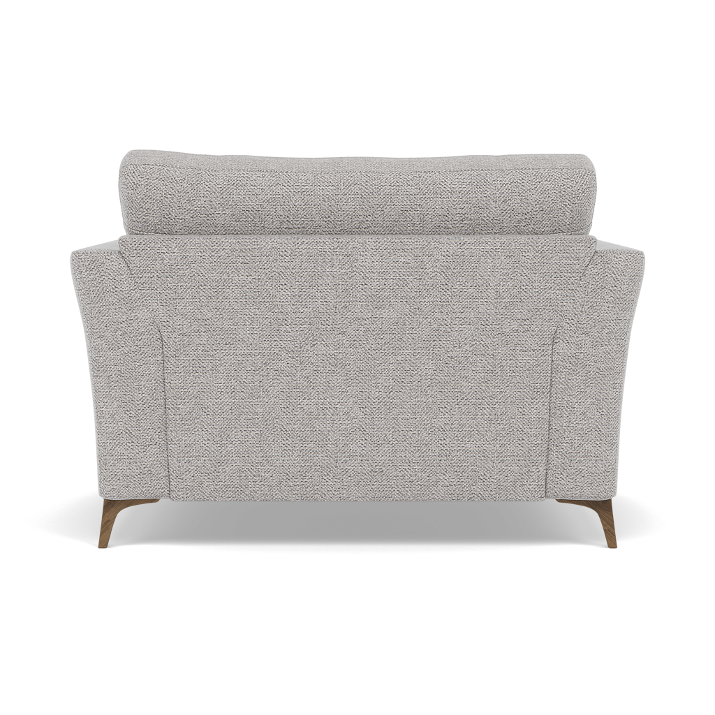 Chilton Loveseat - Cuddler Sofa Fabric — Smoke Feet / Barley Clay, gallery image 2