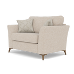 Chilton Loveseat - Cuddler Sofa Fabric — Smoke Feet / Barley Linen, gallery image 3