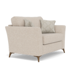 Chilton Loveseat - Cuddler Sofa Fabric — Smoke Feet / Barley Linen, gallery image 1