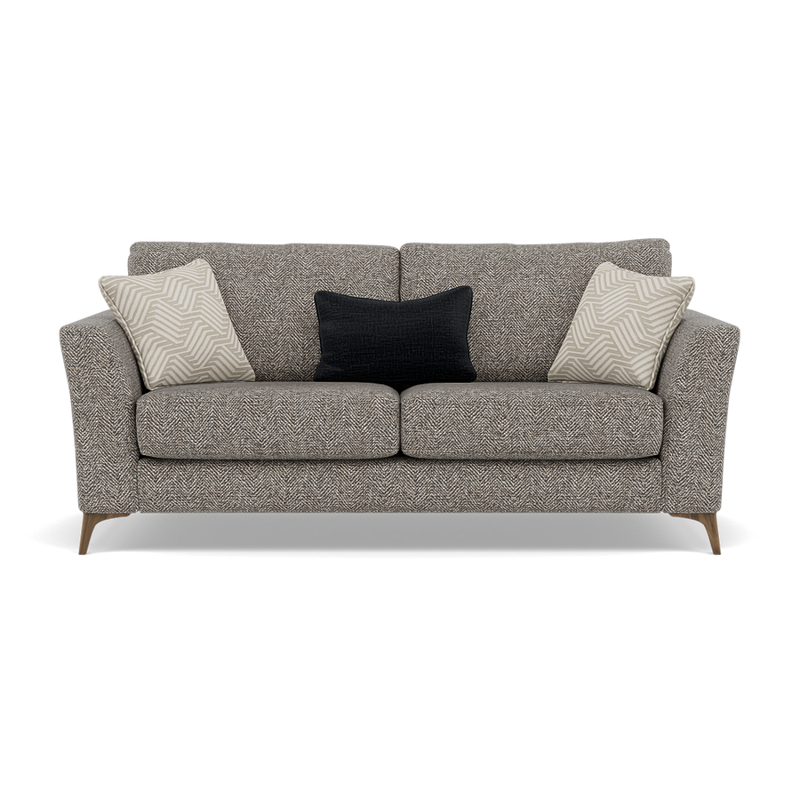 Chilton Small 3 Seater Sofa - 2.5 Seater Sofa Fabric Sofas Sterling Home Barley Charcoal 1