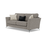 Chilton Small 3 Seater Sofa - 2.5 Seater Sofa Fabric — Chrome Feet / Barley Charcoal, gallery image 3