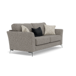 Chilton Small 3 Seater Sofa - 2.5 Seater Sofa Fabric — Chrome Feet / Barley Charcoal, gallery image 1