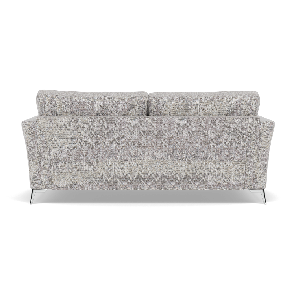 Chilton Small 3 Seater Sofa - 2.5 Seater Sofa Fabric — Chrome Feet / Barley Clay, gallery image 2