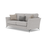 Chilton Small 3 Seater Sofa - 2.5 Seater Sofa Fabric — Chrome Feet / Barley Clay, gallery image 3