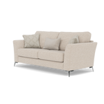 Chilton Small 3 Seater Sofa - 2.5 Seater Sofa Fabric — Chrome Feet / Barley Linen, gallery image 3