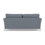 Chilton Small 3 Seater Sofa - 2.5 Seater Sofa Fabric — Chrome Feet / Barley Marine, gallery image 2