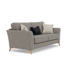 Chilton Small 3 Seater Sofa - 2.5 Seater Sofa Fabric — Light Feet / Barley Charcoal, gallery image 1