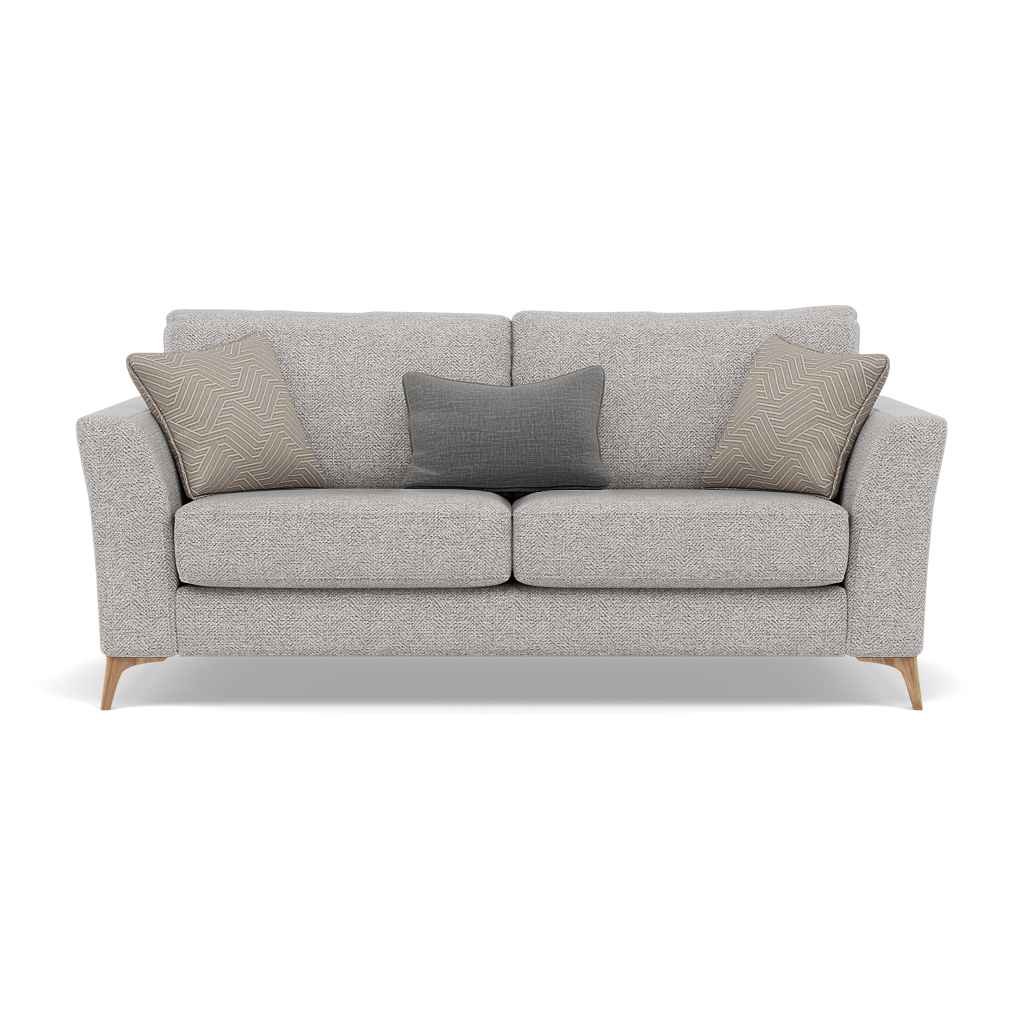 Chilton Small 3 Seater Sofa - 2.5 Seater Sofa Fabric 3 Seater Sofas Sterling Home 8 Light Feet Barley Clay