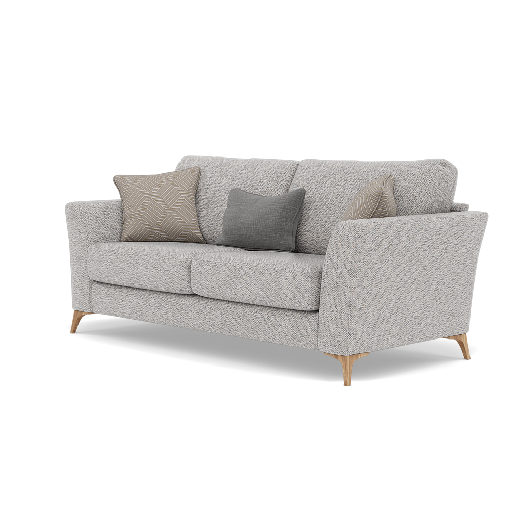 Chilton Small 3 Seater Sofa - 2.5 Seater Sofa Fabric — Light Feet / Barley Clay, gallery image 3