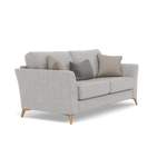 Chilton Small 3 Seater Sofa - 2.5 Seater Sofa Fabric — Light Feet / Barley Clay, gallery image 1