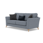 Chilton Small 3 Seater Sofa - 2.5 Seater Sofa Fabric — Light Feet / Barley Marine, gallery image 3