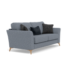 Chilton Small 3 Seater Sofa - 2.5 Seater Sofa Fabric — Light Feet / Barley Marine, gallery image 1