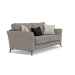 Chilton Small 3 Seater Sofa - 2.5 Seater Sofa Fabric — Smoke Feet / Barley Charcoal, gallery image 1
