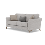 Chilton Small 3 Seater Sofa - 2.5 Seater Sofa Fabric — Smoke Feet / Barley Clay, gallery image 3