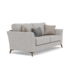 Chilton Small 3 Seater Sofa - 2.5 Seater Sofa Fabric — Smoke Feet / Barley Clay, gallery image 1