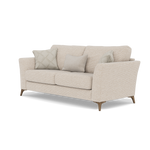 Chilton Small 3 Seater Sofa - 2.5 Seater Sofa Fabric — Smoke Feet / Barley Linen, gallery image 3