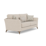 Chilton Small 3 Seater Sofa - 2.5 Seater Sofa Fabric — Smoke Feet / Barley Linen, gallery image 1
