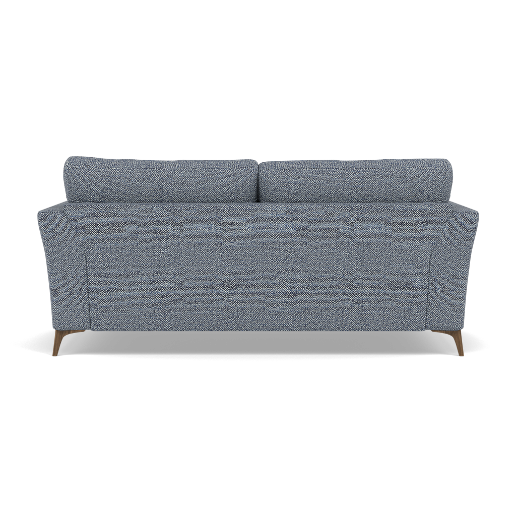 Chilton Small 3 Seater Sofa - 2.5 Seater Sofa Fabric — Smoke Feet / Barley Marine, gallery image 2