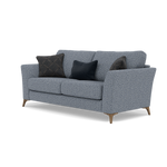 Chilton Small 3 Seater Sofa - 2.5 Seater Sofa Fabric — Smoke Feet / Barley Marine, gallery image 3