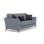 Chilton Small 3 Seater Sofa - 2.5 Seater Sofa Fabric — Smoke Feet / Barley Marine, gallery image 1