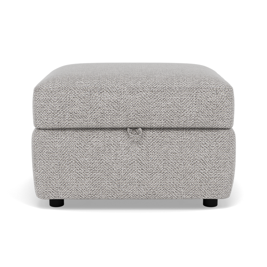 Chilton Storage Footstool - Storage Stool Fabric Footstools Sterling Home Barley Clay 2