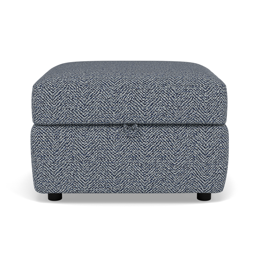 Chilton Storage Footstool - Storage Stool Fabric Footstools Sterling Home 5 Barley Marine