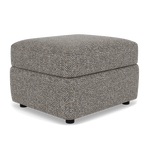 Chilton Storage Footstool - Storage Stool Fabric — Barley Charcoal, gallery image 3