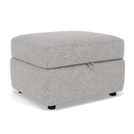 Chilton Storage Footstool - Storage Stool Fabric — Barley Clay, gallery image 1