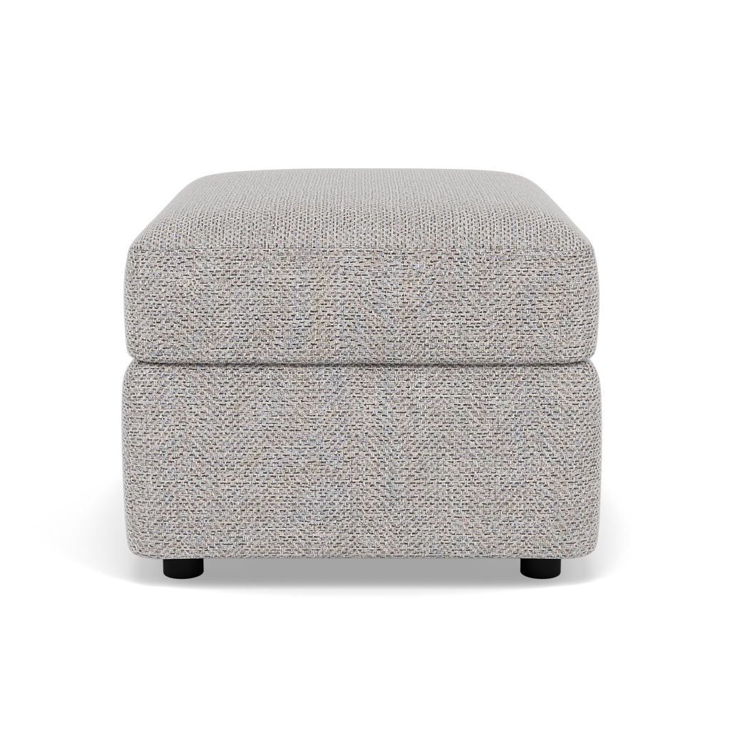 Chilton Storage Footstool - Storage Stool Fabric — Barley Clay, gallery image 2