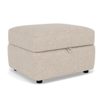 Chilton Storage Footstool - Storage Stool Fabric — Barley Linen, gallery image 1