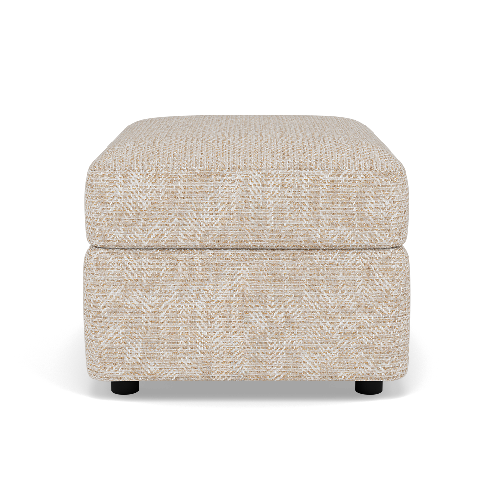 Chilton Storage Footstool - Storage Stool Fabric — Barley Linen, gallery image 2