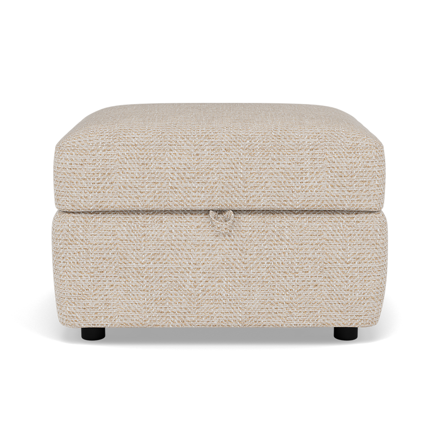 Chilton Storage Footstool - Storage Stool Fabric Footstools Sterling Home 1 Barley Linen