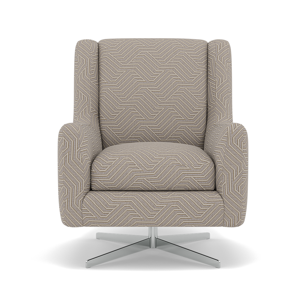 Chilton Swivel Armchair - Swivel Chair Accent Fabric Sterling Home 3 Capri Ash