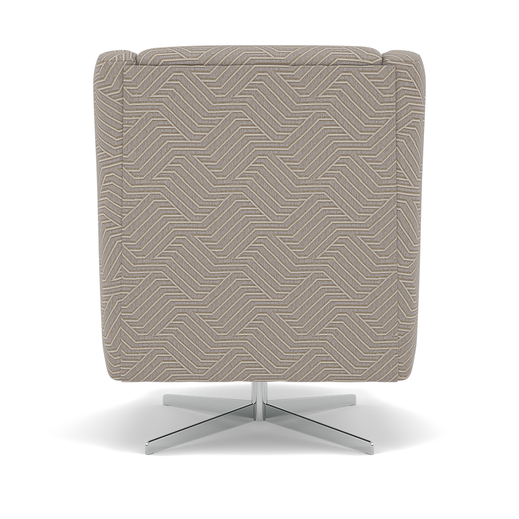 Chilton Swivel Armchair - Swivel Accent Chair Accent Fabric — Capri Ash, gallery image 2