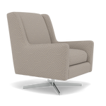 Chilton Swivel Armchair - Swivel Accent Chair Accent Fabric — Capri Ash, gallery image 1