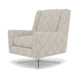 Chilton Swivel Armchair - Swivel Accent Chair Accent Fabric — Capri Oyster, gallery image 3