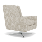 Chilton Swivel Armchair - Swivel Accent Chair Accent Fabric — Capri Oyster, gallery image 1