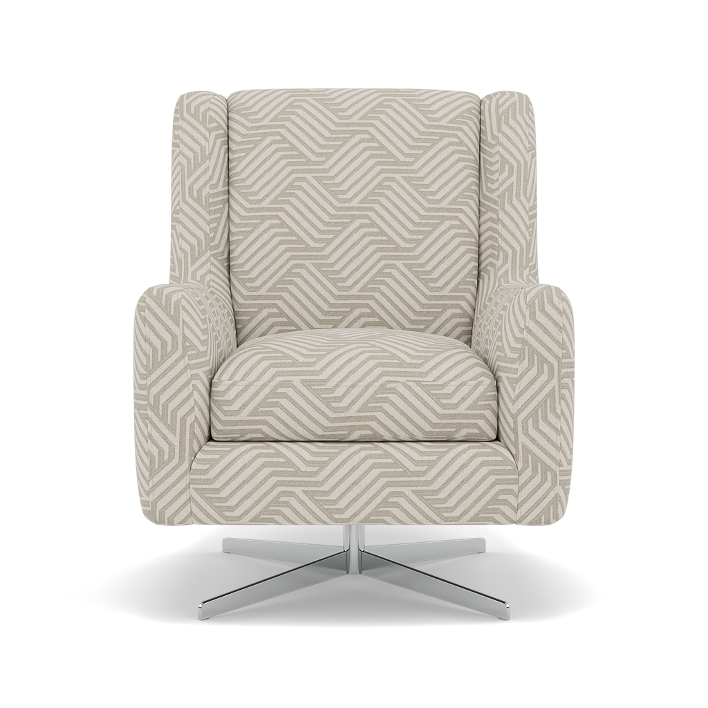 Chilton Swivel Armchair - Swivel Chair Accent Fabric Sterling Home 1 Capri Oyster