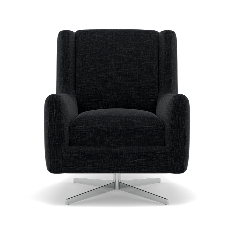 Chilton Swivel Armchair - Swivel Accent Chair Fabric Armchairs Sterling Home 1