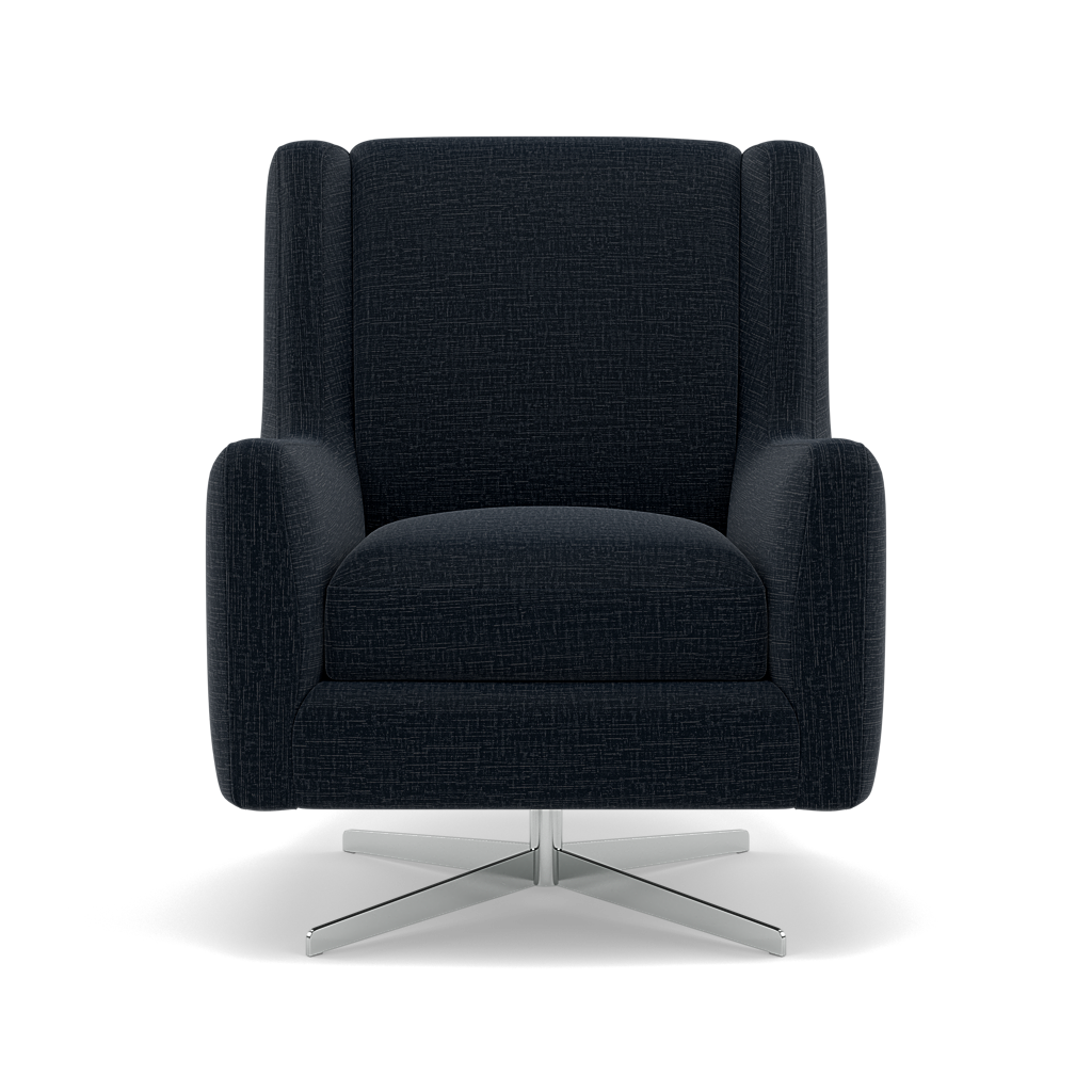 Chilton Swivel Armchair - Swivel Chair Fabric Armchairs Sterling Home 4 Kobe Ink