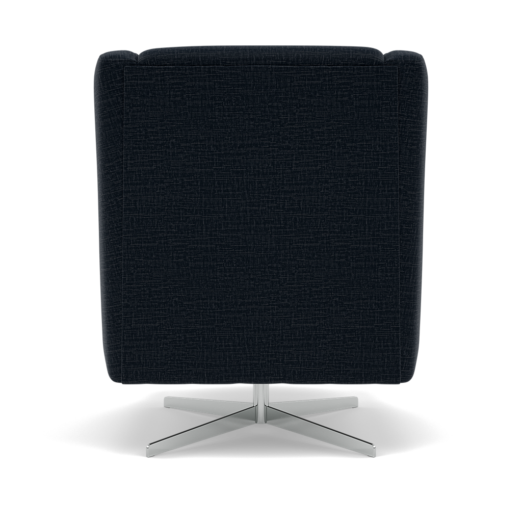 Chilton Swivel Armchair - Swivel Chair Fabric — Kobe Ink, gallery image 2