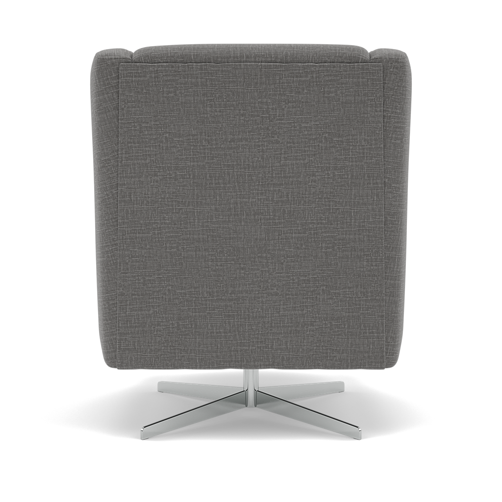Chilton Swivel Armchair - Swivel Chair Fabric — Kobe Lead, gallery image 2