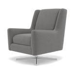 Chilton Swivel Armchair - Swivel Chair Fabric — Kobe Lead, gallery image 3