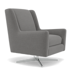 Chilton Swivel Armchair - Swivel Chair Fabric — Kobe Lead, gallery image 1