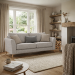 Chilton 2 Seater Sofa - 2 Seater Sofa Fabric — Light Feet / Barley Clay, gallery image 4