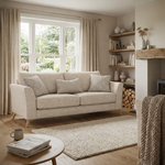 Chilton 2 Seater Sofa - 2 Seater Sofa Fabric — Light Feet / Barley Linen, gallery image 4