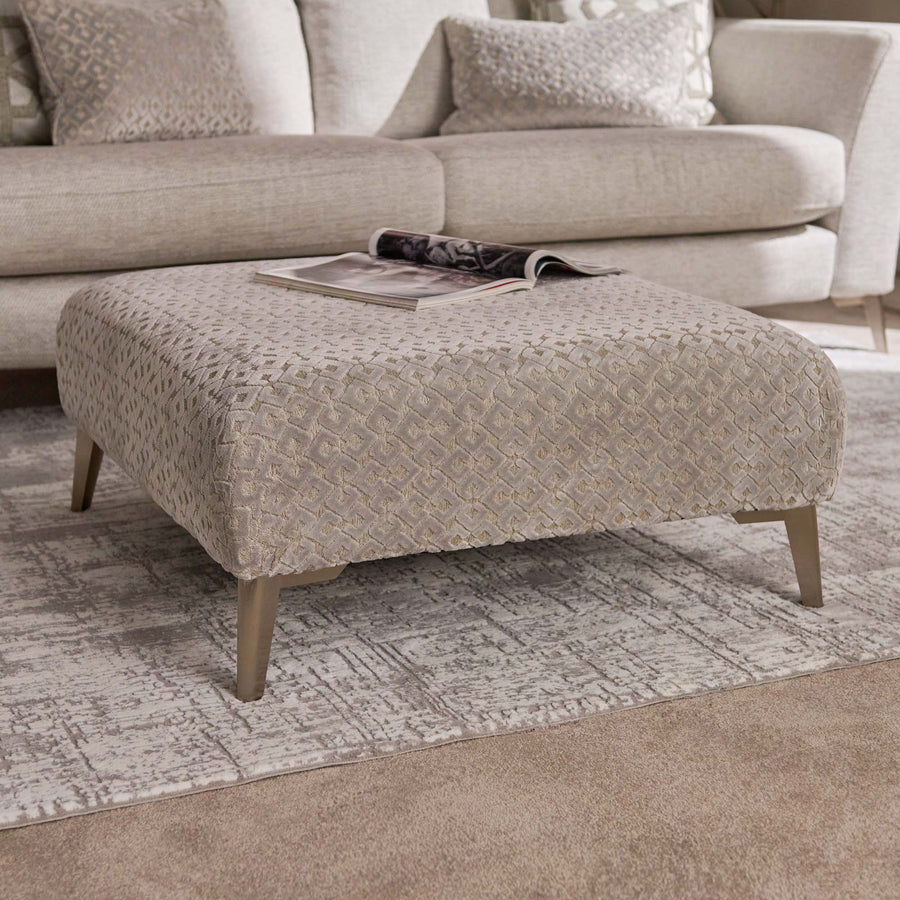 Chilton Footstool - Designer Stool Fabric Footstools Sterling Home 2