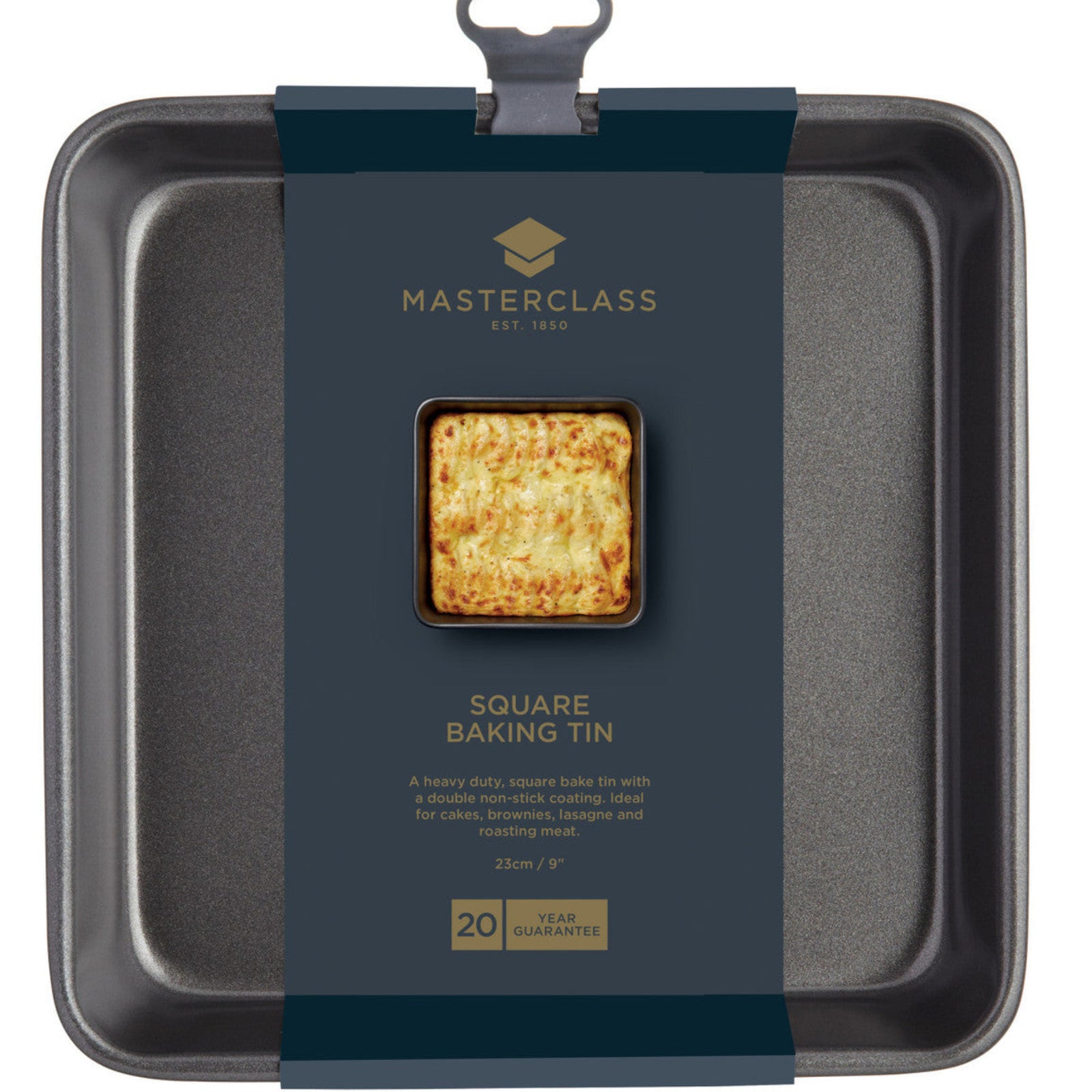 MasterClass Non-Stick Square Baking Tin 23CM - MasterClass Non-Stick Baking Pan 23X23CM Sterling Home 2
